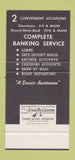 Matchbook Cover - 1st National Bank Stuttgart AR 30 Stk SAMPLE