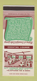 Matchbook Cover - George McGowan's Sky Harbor Lake George NY 30 Stk SAMPLE