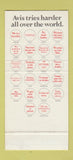 Matchbook Cover - Avis Car Rentals Plymouth Fortius Conamur 30 Stk SAMPLE