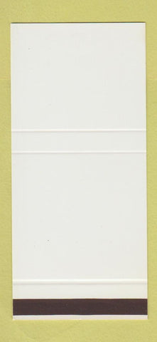 Matchbook Cover - Seattle Rubber Plate Seattle WA 30 Stk SAMPLE