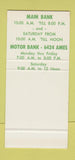 Matchbook Cover - Ames Plaza Bank Omaha NE 30 Stk SAMPLE
