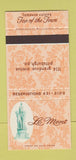 Matchbook Cover - Le Mont Restaurant Top of Town Pittsburgh PA 30 Stk SAMPLE