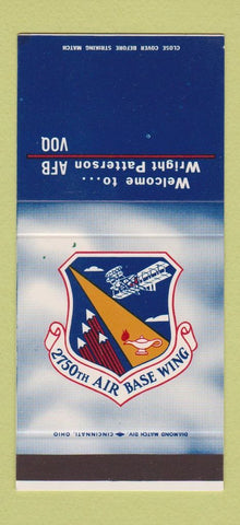 Matchbook Cover - Wright Patterson 2750th Air Base Wing military 30 Stk SAMPLE