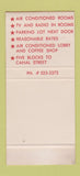 Matchbook Cover - Lafayette Hotel New Orleans LA 30 Stk SAMPLE