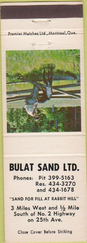 Matchbook Cover - Bulat Sand QC?