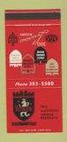 Matchbook Cover - New Tower Hotel Courts Omaha NE 30 Stk SAMPLE