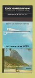 Matchbook Cover - Pan Am American Airlines Brazil 30 Stk SAMPLE