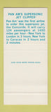 Matchbook Cover - Pan Am American Airlines Brazil 30 Stk SAMPLE