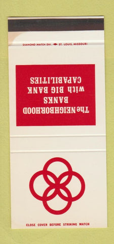 Matchbook Cover - Banks Kirkwood Clayton MO Route 66 WEAR 30 Stk SAMPLE