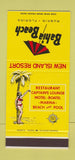 Matchbook Cover - Bahia Beach Ruskin FL girlie 30 Stk SAMPLE