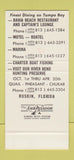 Matchbook Cover - Bahia Beach Ruskin FL girlie 30 Stk SAMPLE