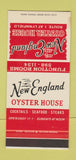 Matchbook Cover - New England Oyster House Lynnfield MA 30 Stk SAMPLE