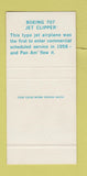 Matchbook Cover - Pan Am American Airlines Caribbean 30 Stk SAMPLE