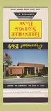 Matchbook Cover - Ellenville Savings Bank NY 30 Stk SAMPLE