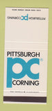 Matchbook Cover - Pittsburgh Corning PA Unibestos 30 Stk SAMPLE