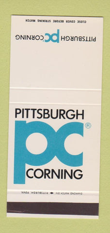 Matchbook Cover - Pittsburgh Corning PA Unibestos 30 Stk SAMPLE