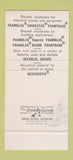 Matchbook Cover - Pittsburgh Corning PA Unibestos 30 Stk SAMPLE