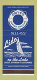 Matchbook Cover - Lido Restaurant St Lair Shores MI 30 Stk SAMPLE