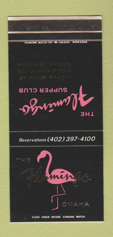 Matchbook Cover - The Flamingo Supper Club Omaha NE WEAR 30 Stk SAMPLE