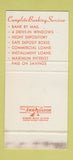 Matchbook Cover - Orange State Bank Orlando FL 30 Stk SAMPLE