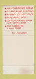 Matchbook Cover - Lafayette Hotel New Orleans LA WEAR 30 Stk SAMPLE