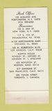 Matchbook Cover - Greeff Fabrics Furniture Wall Coverings NYC 30 Stk SAMPLE