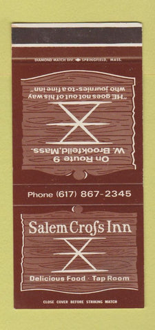Matchbook Cover - Salem Cross Inn Restaurant West Brookfield MA 30 Stk SAMPLE