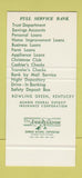 Matchbook Cover - Citizens National Bank Bowling Green KY 30 Stk SAMPLE