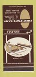 Matchbook Cover - First State Bank Bellaire TX 30 Stk SAMPLE