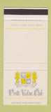 Matchbook Cover - Ponte Vedra Club FL 30 Stk SAMPLE