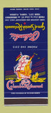 Matchbook Cover - Columbia Spanish Restaurant Ybor City Tampa FL 30 Stk SAMPLE