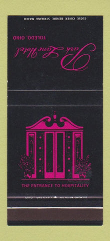 Matchbook Cover - Park Lane Hotel Toledo OH 30 Stk SAMPLE