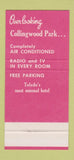 Matchbook Cover - Park Lane Hotel Toledo OH 30 Stk SAMPLE