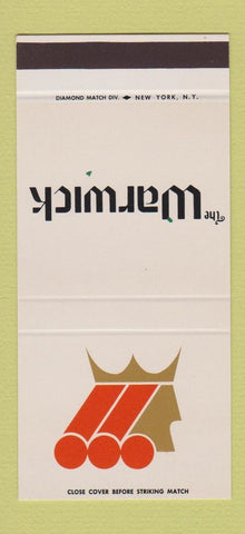 Matchbook Cover - Loew's Warwick Hotel New York City 30 Stk SAMPLE