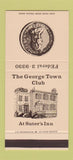 Matchbook Cover - Georgetown Club Suter's Inn Washington DC 30 Stk SAMPLE