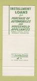 Matchbook Cover - First Bank of Commerce NO TOWN 30 Stk SAMPLE
