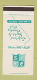 Matchbook Cover - Lakeland Yacht Country Club FL 30 Stk SAMPLE