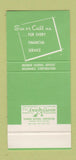 Matchbook Cover - Eufaula Bank and Trust AL 30 Stk SAMPLE