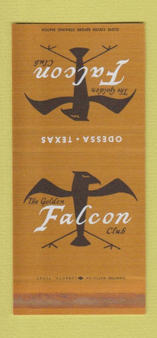 Matchbook Cover - Golden Falcon Club Odessa TX WEAR 30 Stk SAMPLE