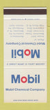 Matchbook Cover - Mobil Chemical Vernon CA Pittsburgh Cleveland 30 Stk SAMPLE