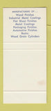 Matchbook Cover - Mobil Chemical Vernon CA Pittsburgh Cleveland 30 Stk SAMPLE