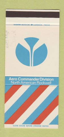 Matchbook Cover - Aero Commander Division North American Rockwell 30 Stk SAMPLE