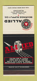 Matchbook Cover - Allied Bearing Tulsa Oklahoma City Enid OK 30 Stk SAMPLE