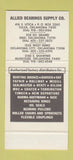 Matchbook Cover - Allied Bearing Tulsa Oklahoma City Enid OK 30 Stk SAMPLE