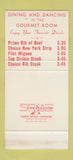 Matchbook Cover - The Knights Table Atlanta GA restaurant 30 Stk SAMPLE