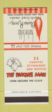 Matchbook Cover - Harlon Fields Flame Room Steak Memphis TN 30 Stk SAMPLE