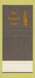 Matchbook Cover - The Pinnacle Club 30 Stk SAMPLE