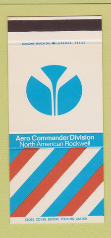 Matchbook Cover - Aero Commander Division North American Rockwell 30 Stk SAMPLE