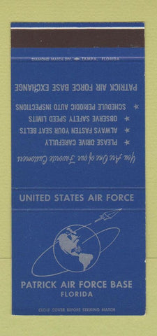 Matchbook Cover - Patrick Air Force Base FL BX 30 Stk SAMPLE