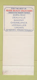 Matchbook Cover - King's Inn Golf Club Freeport Bahamas 30 Stk SAMPLE